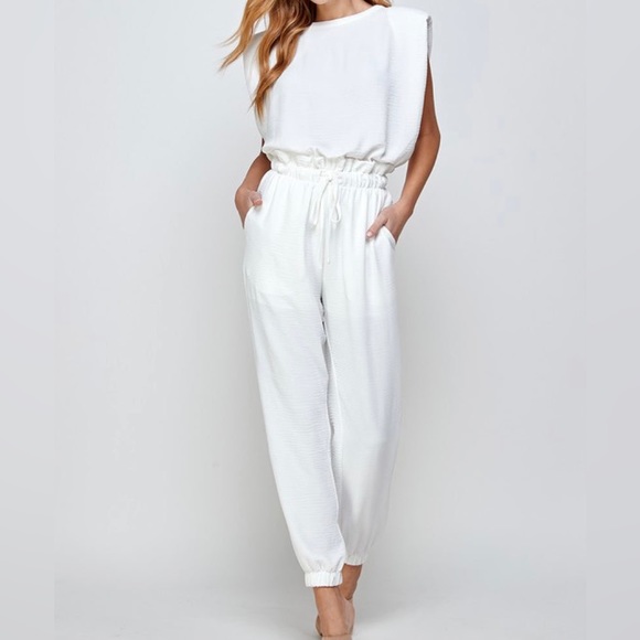 strut & bolt Pants & Jumpsuits White Jumpsuit Poshmark